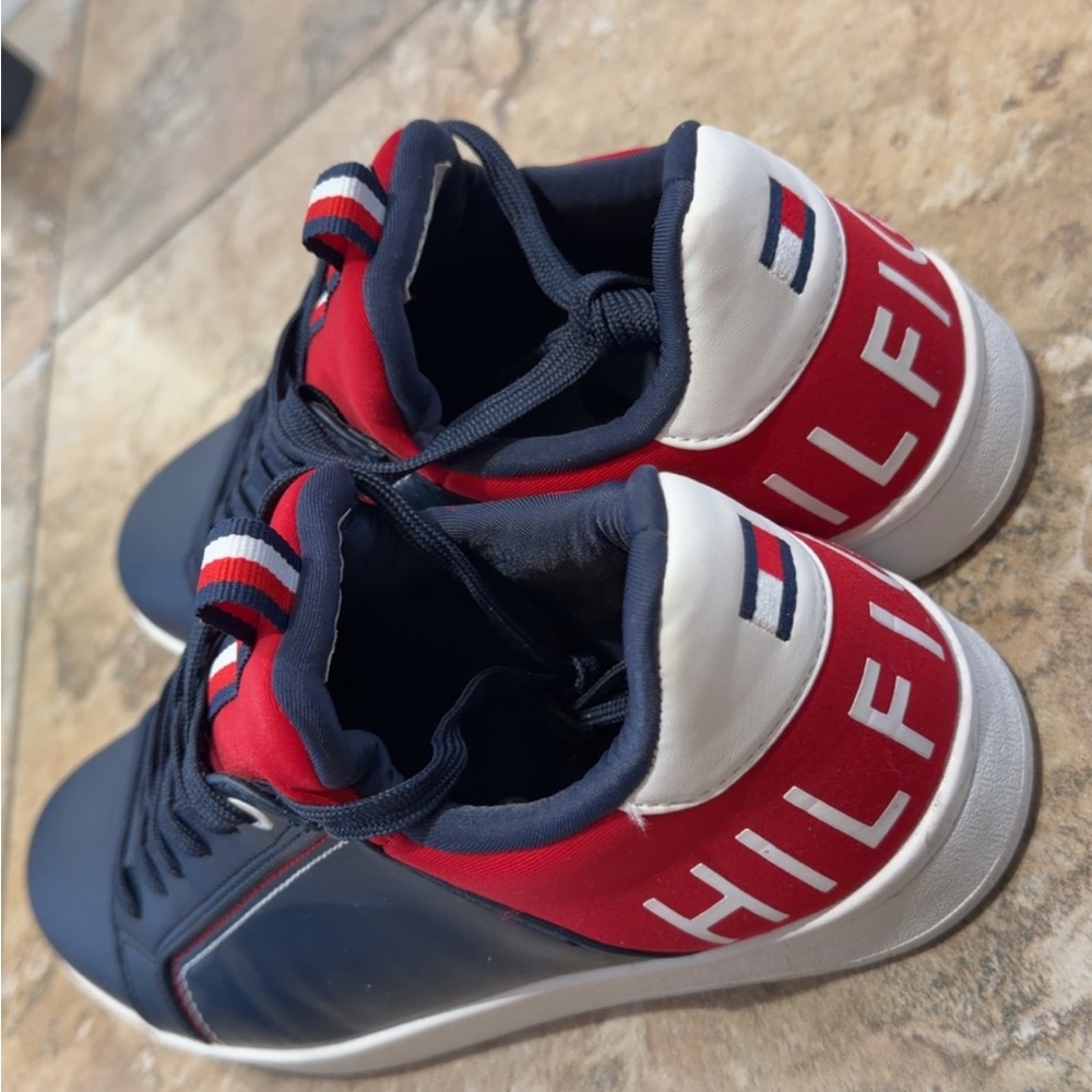 Tommy Hilfiger Navy and Red Loafers